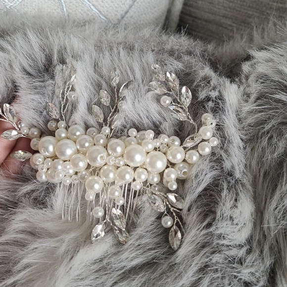 High quality Hair Combs Bridal Hair Accessories For Women Hair Jewelry Silver - Picture 4 of 6